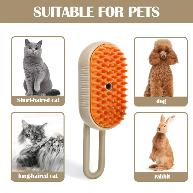 3 in 1 Pet Brush Cat Steam Brush Comb Dog Brush Electric Spray Cat Hair Brushes Massage Pet Grooming Hair Removal Combs