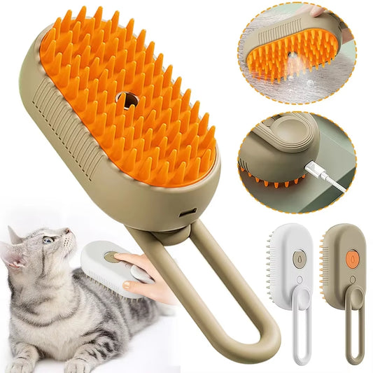 3 in 1 Pet Brush Cat Steam Brush Comb Dog Brush Electric Spray Cat Hair Brushes Massage Pet Grooming Hair Removal Combs